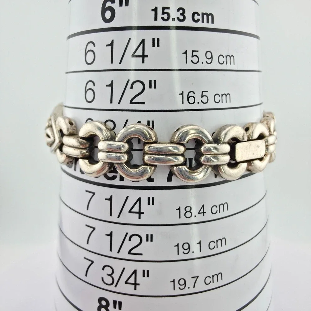 BRIGHTON 'Hollywood' Watch Ornate Open Scrollwork Silver Plate 7